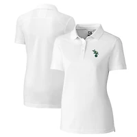 Women's Cutter & Buck White Athletics DryTec Advantage Tri-Blend Pique Polo