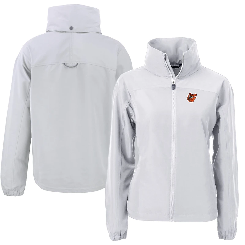Women's Cutter & Buck Baltimore Orioles Charter Eco Recycled Full-Zip Jacket