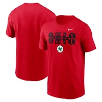 Men's Nike Scarlet Ohio State Buckeyes Campus Local T-Shirt