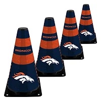 Denver Broncos Four-Piece 9" Zone Cone Set
