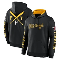 Men's Fanatics  Black Pittsburgh Pirates Big City Legacy Fleece Pullover Hoodie