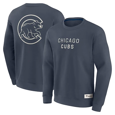 Men's Fanatics Blue Chicago Cubs Elements Future Ground Lettering Pullover Sweatshirt