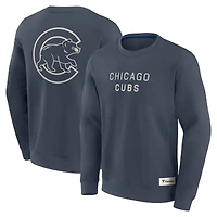 Men's Fanatics Blue Chicago Cubs Elements Future Ground Lettering Pullover Sweatshirt