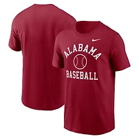Men's Nike Crimson Alabama Crimson Tide Essential Baseball Arch T-Shirt