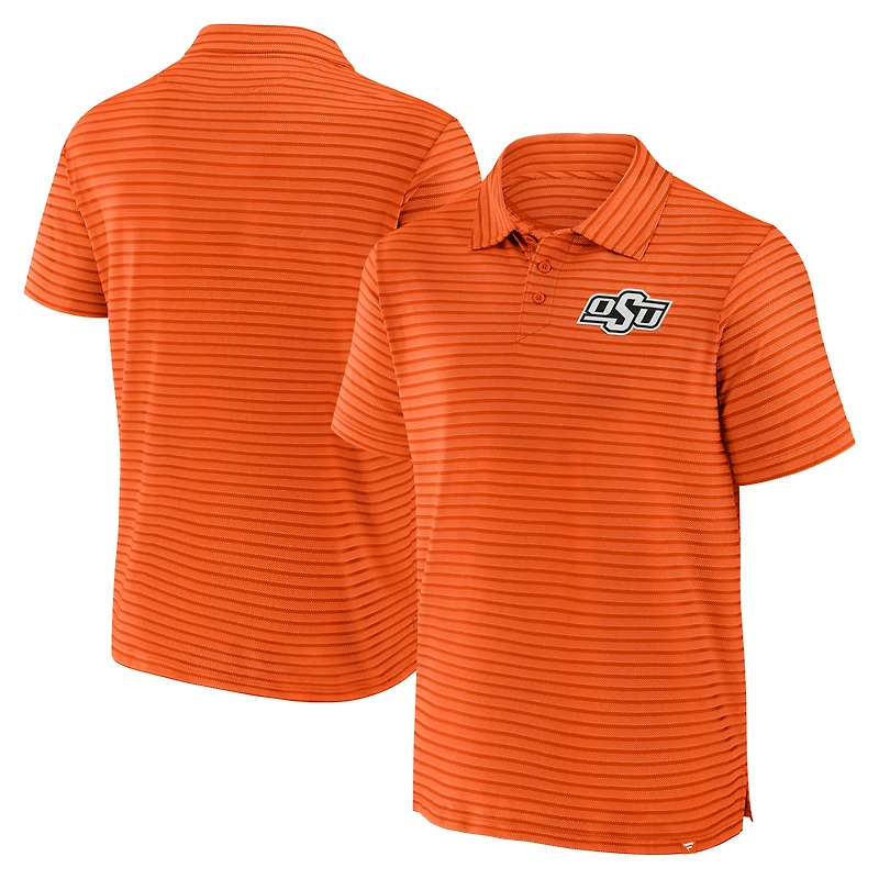 Men's Fanatics Orange Oklahoma State Cowboys Victory Calls Stripe Polo