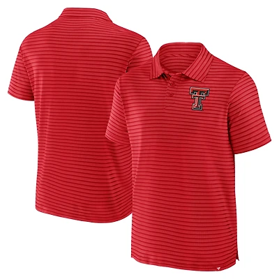 Men's Fanatics Red Texas Tech Red Raiders Victory Calls Stripe Polo