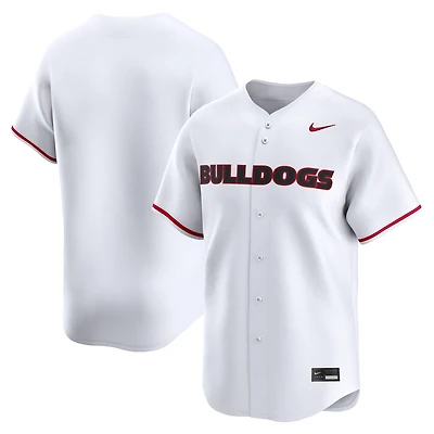 Men's Nike White Georgia Bulldogs Baseball Limited Jersey