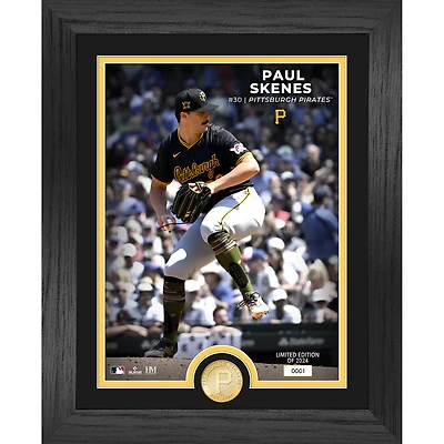 Highland Mint Paul Skenes Pittsburgh Pirates 13" x 16" Rookie Bronze Coin Photo Mint