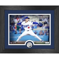 Highland Mint Yoshinobu Yamamoto Los Angeles Dodgers 13" x 16" Rookie Silver Coin Photo Mint