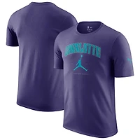 Unisex Jordan Brand Purple Charlotte Hornets Essential Cities T-Shirt