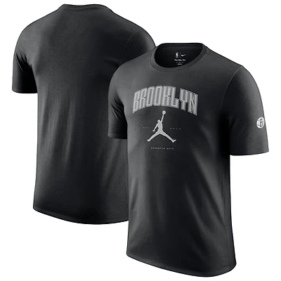 Unisex Jordan Brand Black Brooklyn Nets Essential Cities T-Shirt