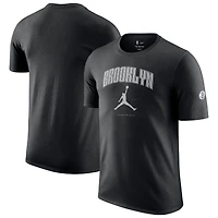 Unisex Jordan Brand Black Brooklyn Nets Essential Cities T-Shirt
