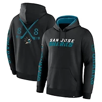 Men's Fanatics Black San Jose Sharks Big City Legacy Fleece Pullover Hoodie