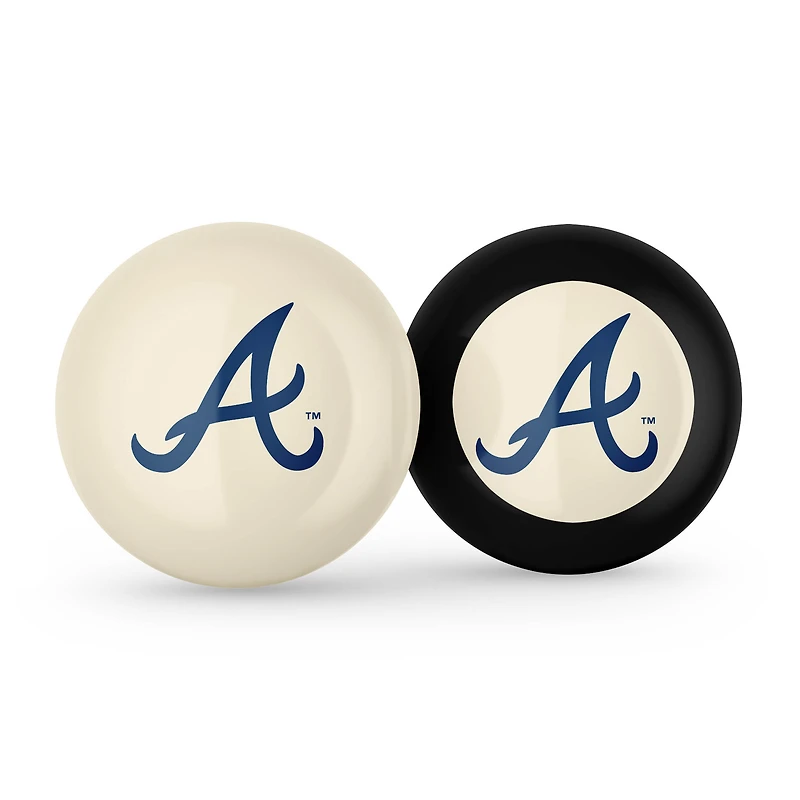Imperial Atlanta Braves Logo Cue Ball & 8 Ball Combo Set