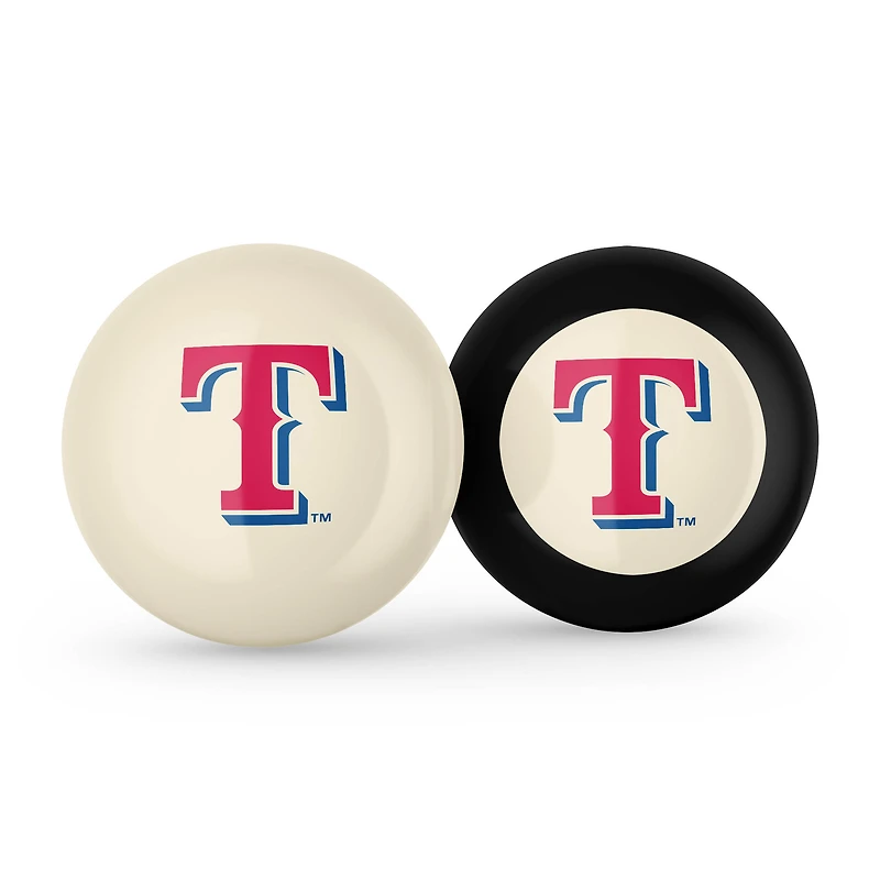 Imperial Texas Rangers Logo Cue Ball & 8 Ball Combo Set