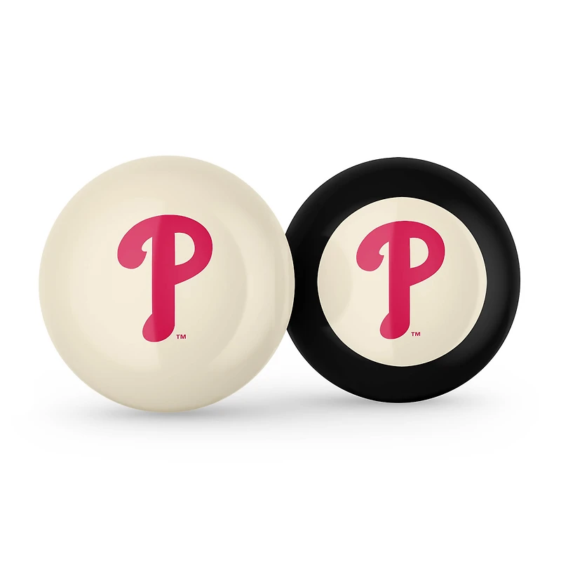 Imperial Philadelphia Phillies Logo Cue Ball & 8 Ball Combo Set