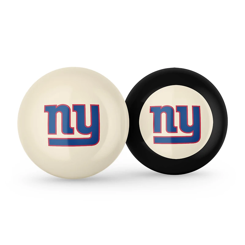 Imperial New York Giants Logo Cue Ball & 8 Ball Combo Set