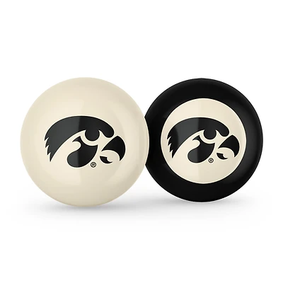 Imperial Iowa Hawkeyes Logo Cue Ball & 8 Ball Combo Set