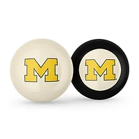 Imperial Michigan Wolverines Logo Cue Ball & 8 Ball Combo Set