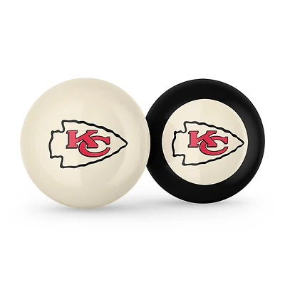 Imperial Kansas City Chiefs Logo Cue Ball & 8 Ball Combo Set