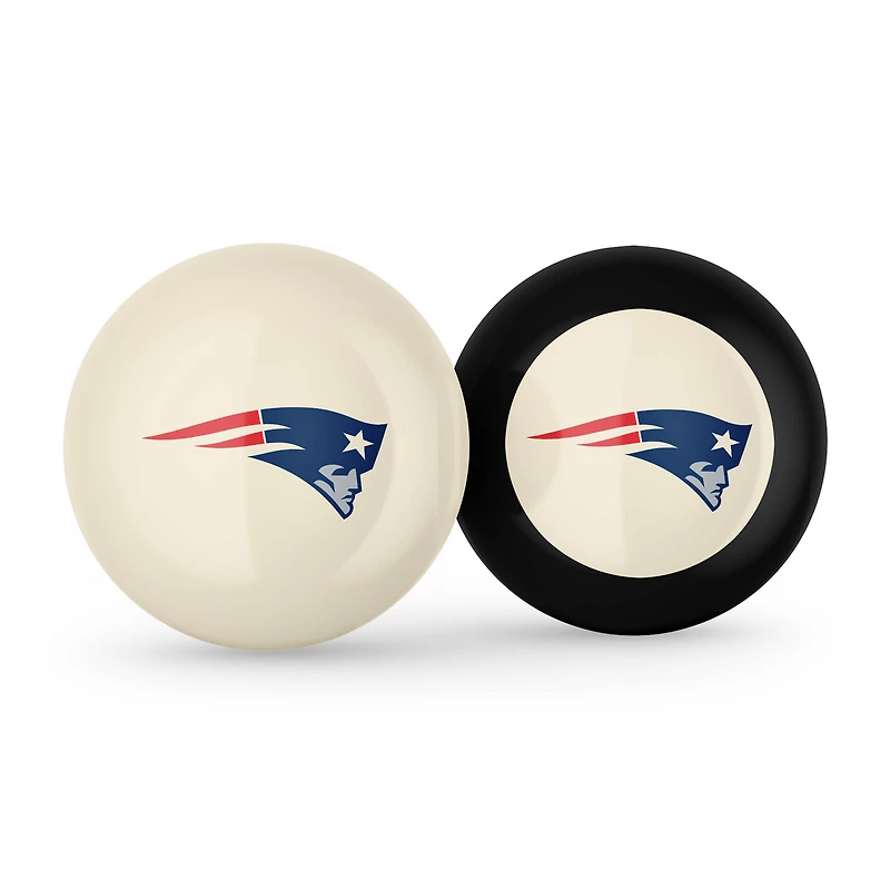 Imperial New England Patriots Logo Cue Ball & 8 Ball Combo Set