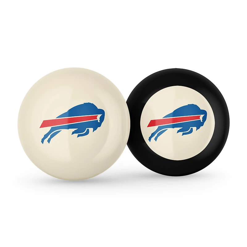 Imperial Buffalo Bills Logo Cue Ball & 8 Ball Combo Set