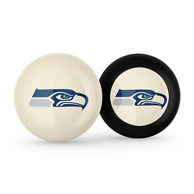 Imperial Seattle Seahawks Logo Cue Ball & 8 Ball Combo Set
