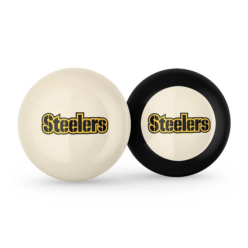 Imperial Pittsburgh Steelers Logo Cue Ball & 8 Ball Combo Set