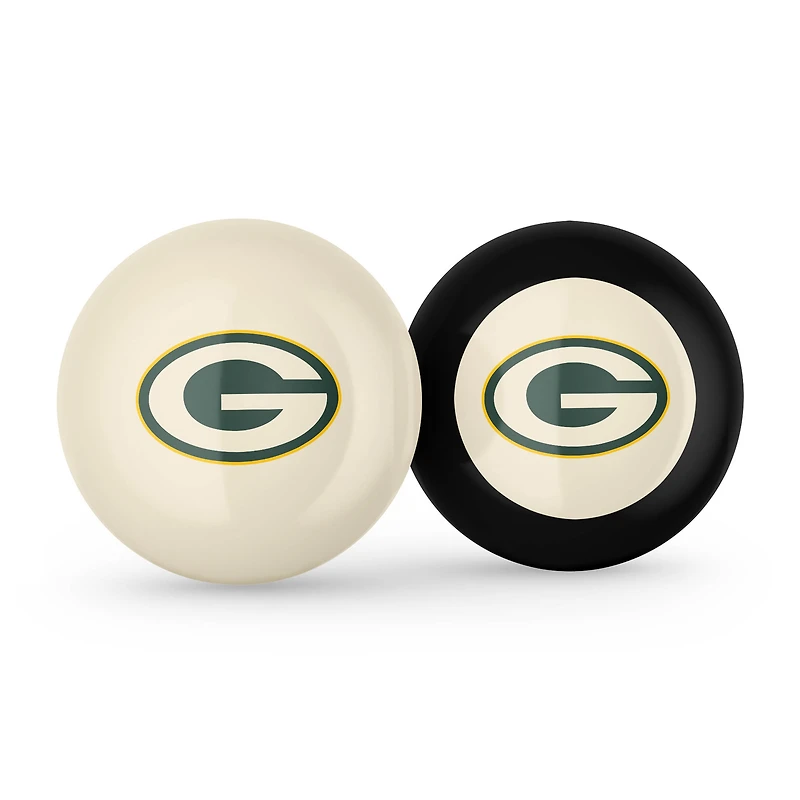 Imperial Green Bay Packers Logo Cue Ball & 8 Ball Combo Set