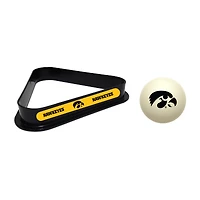 Imperial Iowa Hawkeyes Cue Ball & Rack Set