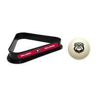 Imperial Georgia Bulldogs Cue Ball & Rack Set