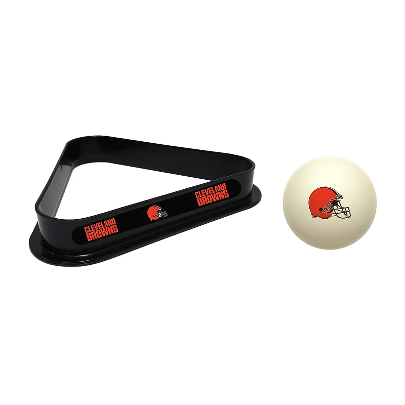 Imperial Cleveland Browns Cue Ball & Rack Set