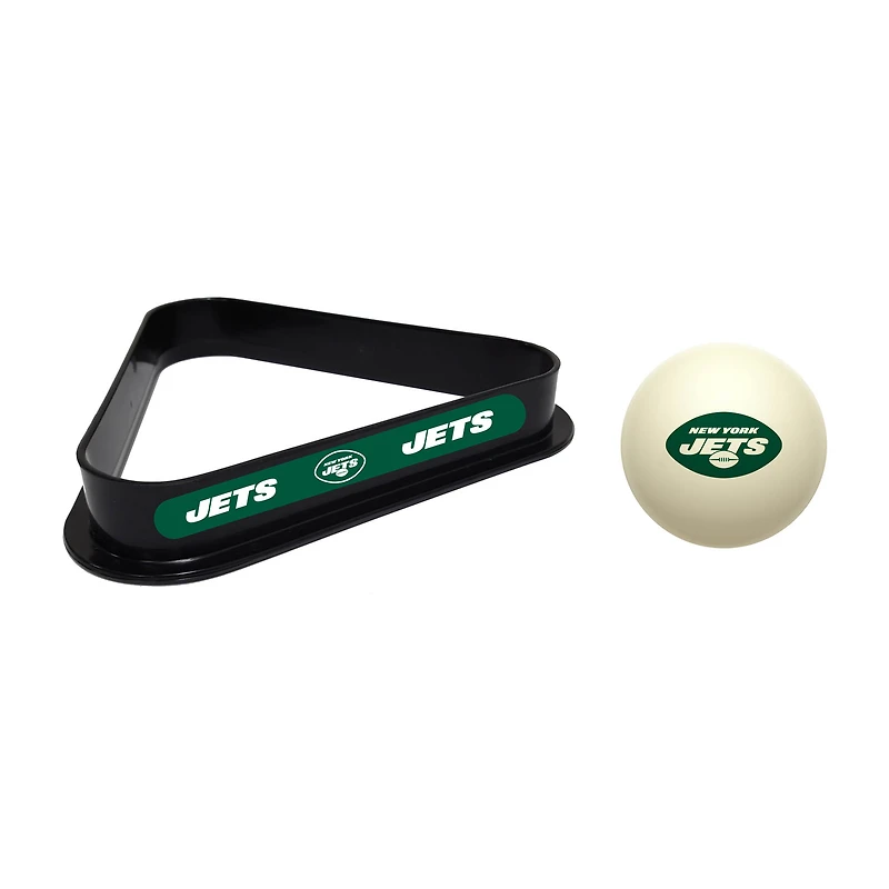 Imperial New York Jets Cue Ball & Rack Set