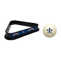 Imperial Houston Astros Cue Ball & Rack Set