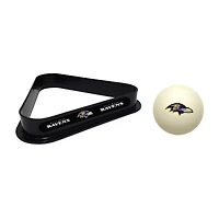 Imperial Baltimore Ravens Cue Ball & Rack Set