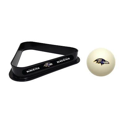 Imperial Baltimore Ravens Cue Ball & Rack Set