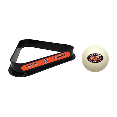 Imperial Auburn Tigers Cue Ball & Rack Set