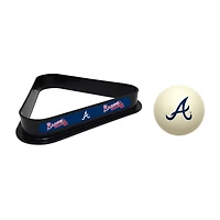Imperial Atlanta Braves Cue Ball & Rack Set
