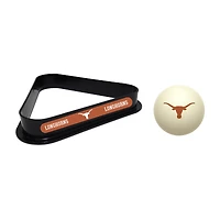 Imperial Texas Longhorns Cue Ball & Rack Set