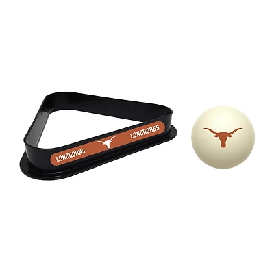Imperial Texas Longhorns Cue Ball & Rack Set