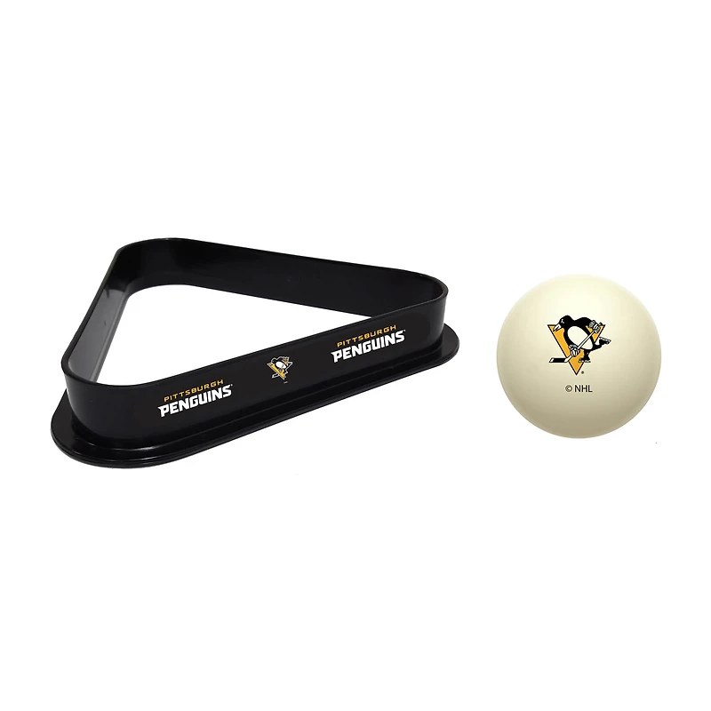 Imperial Pittsburgh Penguins Cue Ball & Rack Set