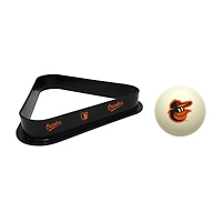 Imperial Baltimore Orioles Cue Ball & Rack Set