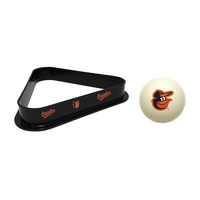Imperial Baltimore Orioles Cue Ball & Rack Set