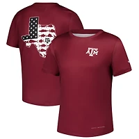 Youth Columbia Maroon Texas A&M Aggies Terminal Tackle Omni-Shade T-Shirt