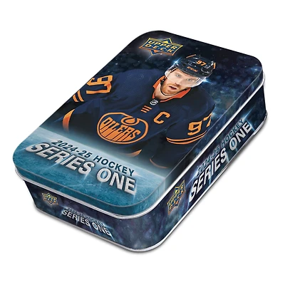 2024/25 Upper Deck Series 1 Hockey Factory Sealed Retail Tin