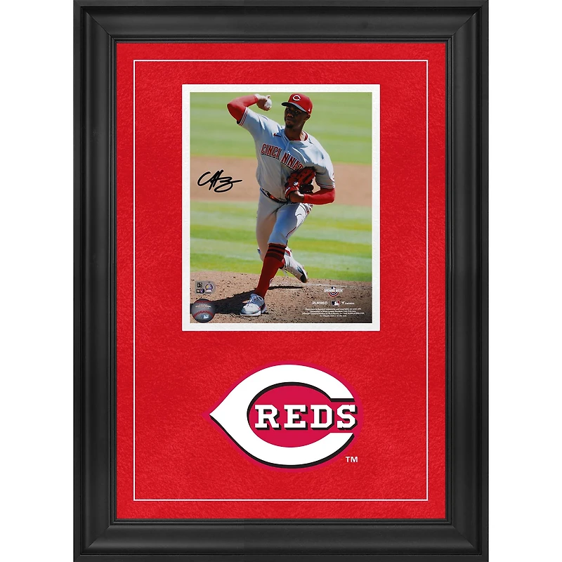 Hunter Greene Cincinnati Reds Autographed Deluxe Framed 8" x 10" Pitching Photograph