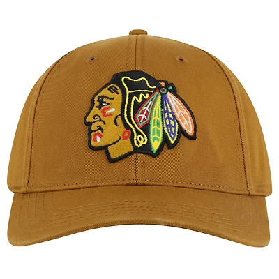Men's American Needle  Tan Chicago Blackhawks Hepcat Washed Twill Adjustable Hat