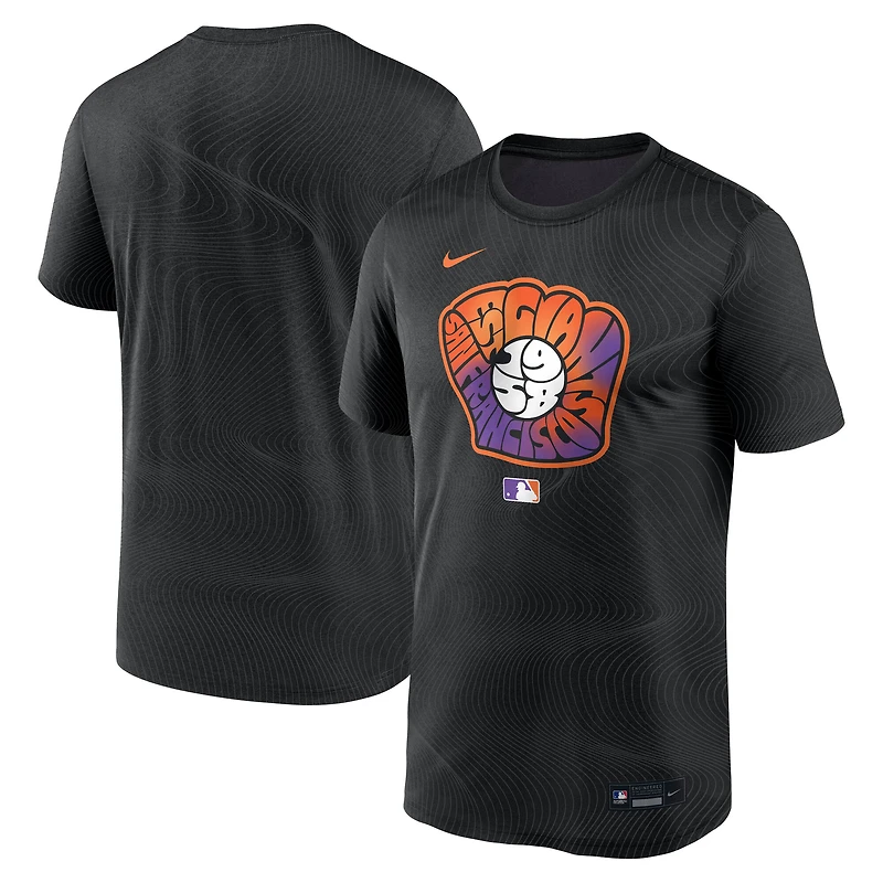 Men's Nike Black San Francisco Giants Authentic Collection City Connect Velocity Dri-FIT T-Shirt