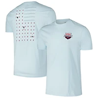 Unisex Flomotion Light Blue USA Swimming Swim Meet T-Shirt