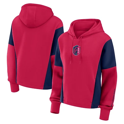 Women's Fanatics Red St. Louis City SC Oversized Legacy Goalkeeper Pullover Hoodie